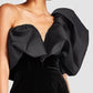 The Freya Diagonal-Neck Backless Dress in BLACK | Lavishly Me