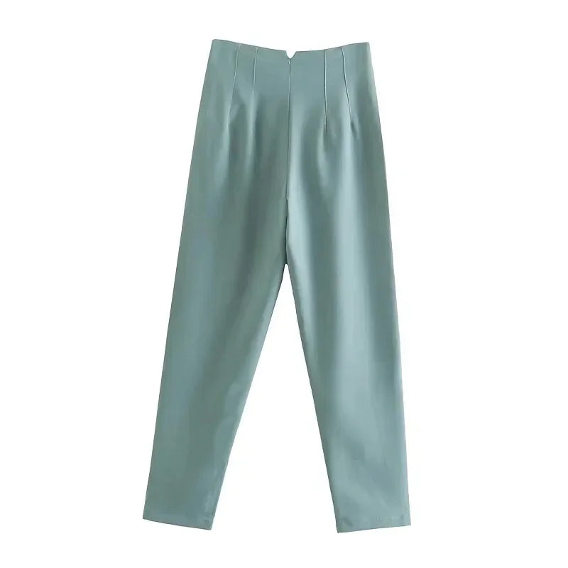 The Sutton High-Waist Cropped Trousers from the Boss Energy at Lavishly Me
