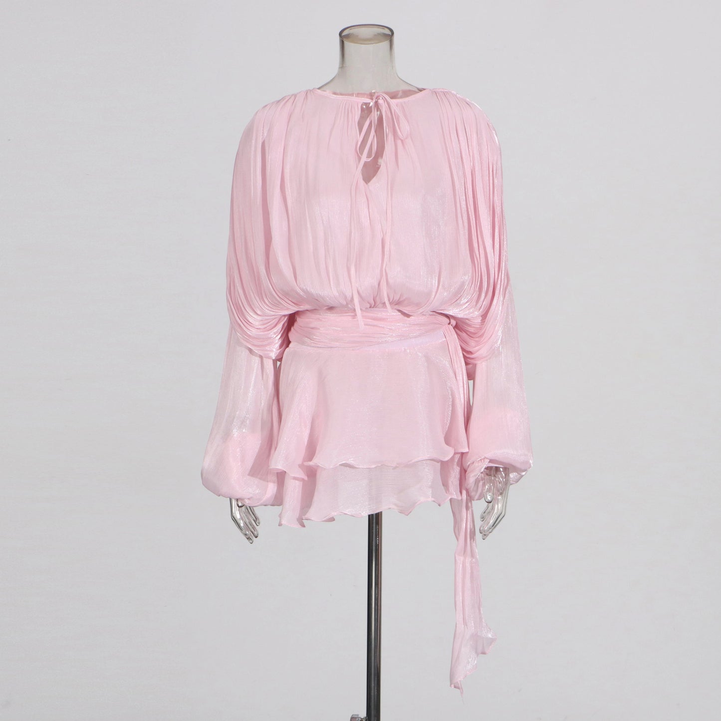 The Elara Folded Tunic Dress