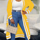 The Zelda Knit Curve Sweater in Orange | Lavishly Me