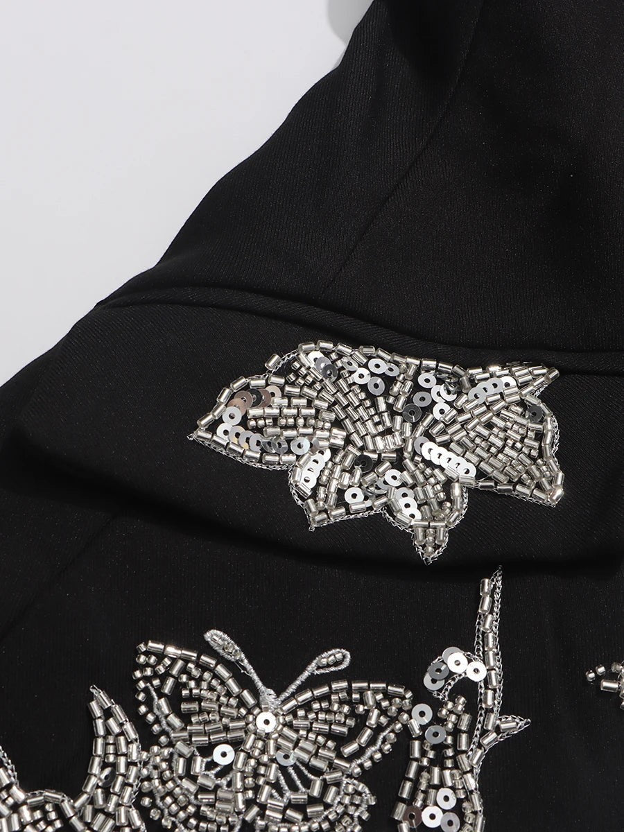 The Aurelia Beaded Longline Blazer