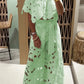 The Amalfi Lace Wide-Leg Set