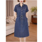 The Capri Button-Front Denim Dress