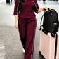 The Lumi Two-Piece Set in Brown | Lavishly Me