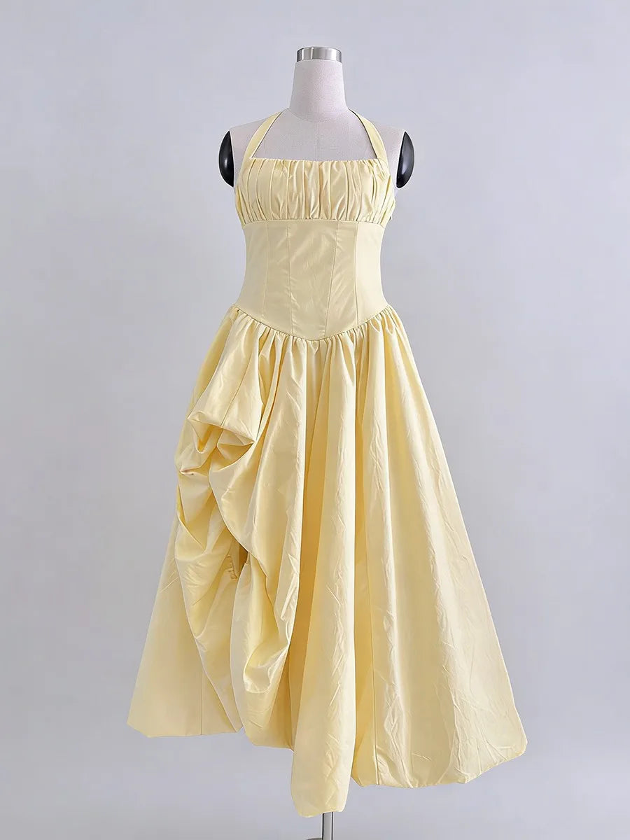 The Solana Halter Maxi Dress