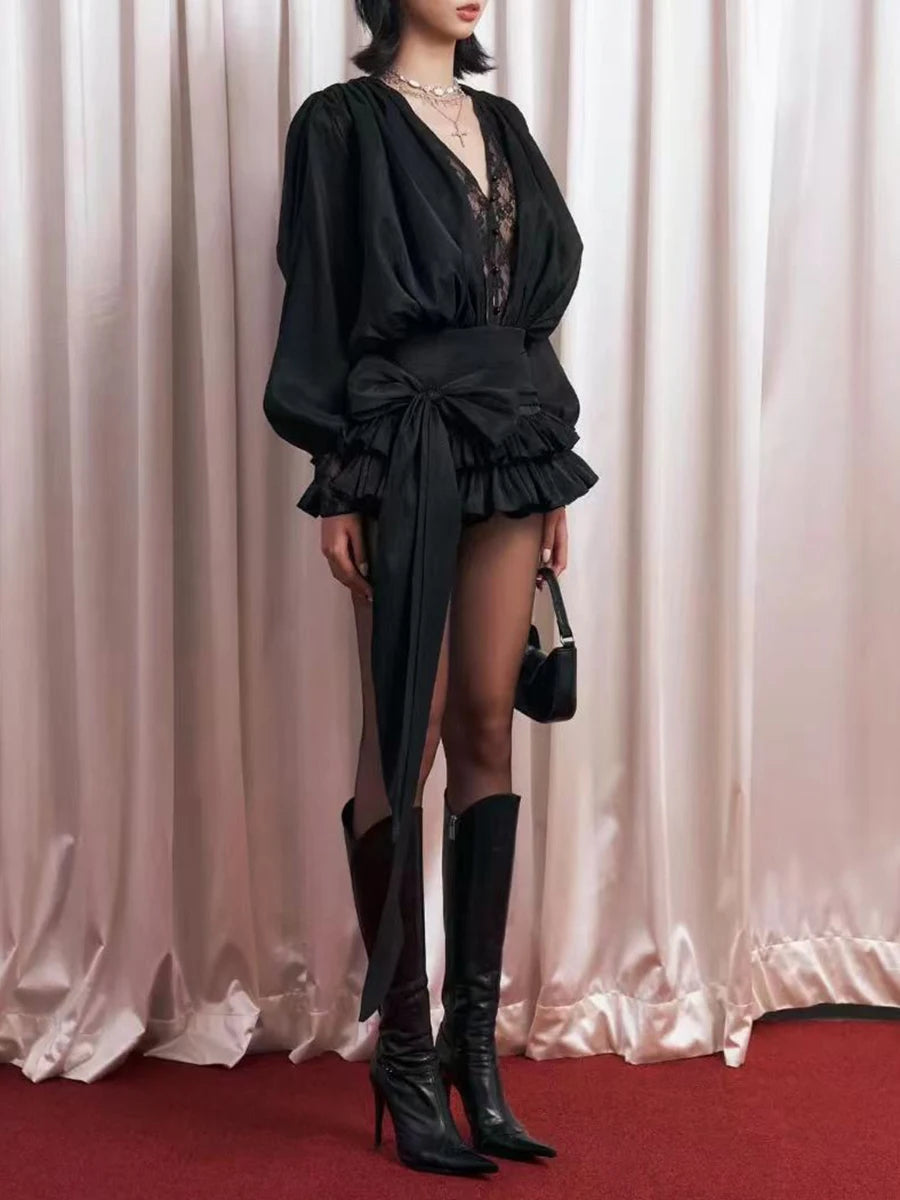 The Rosaline Lace Mini Dress