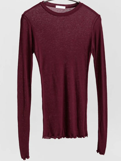 The Élan Sheer Long-Sleeve Tee from the After Dark at Lavishly Me
