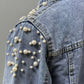 The Celeste Beaded Denim Jacket