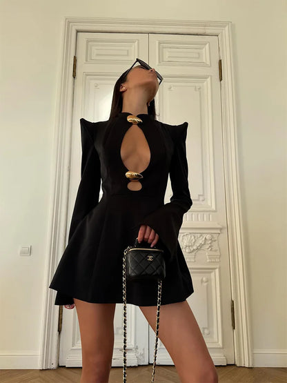 The Kira Buckle Cutout Mini Dress | Lavishly Me