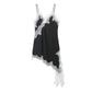 The Amélie Lace Satin Mini Dress