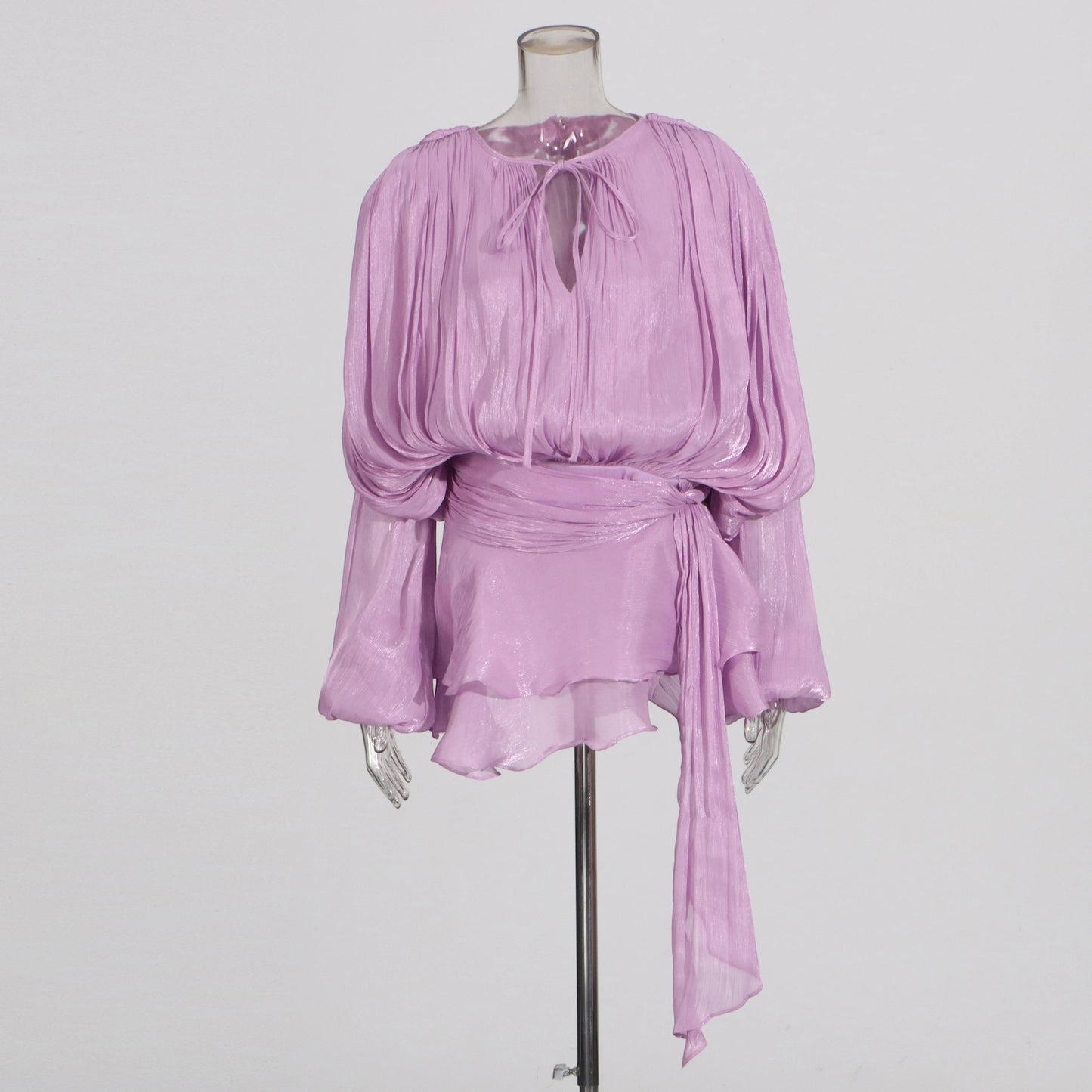 The Elara Folded Tunic Dress