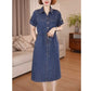 The Capri Button-Front Denim Dress