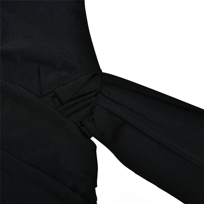 The Sloane Ruched Turtleneck Mini