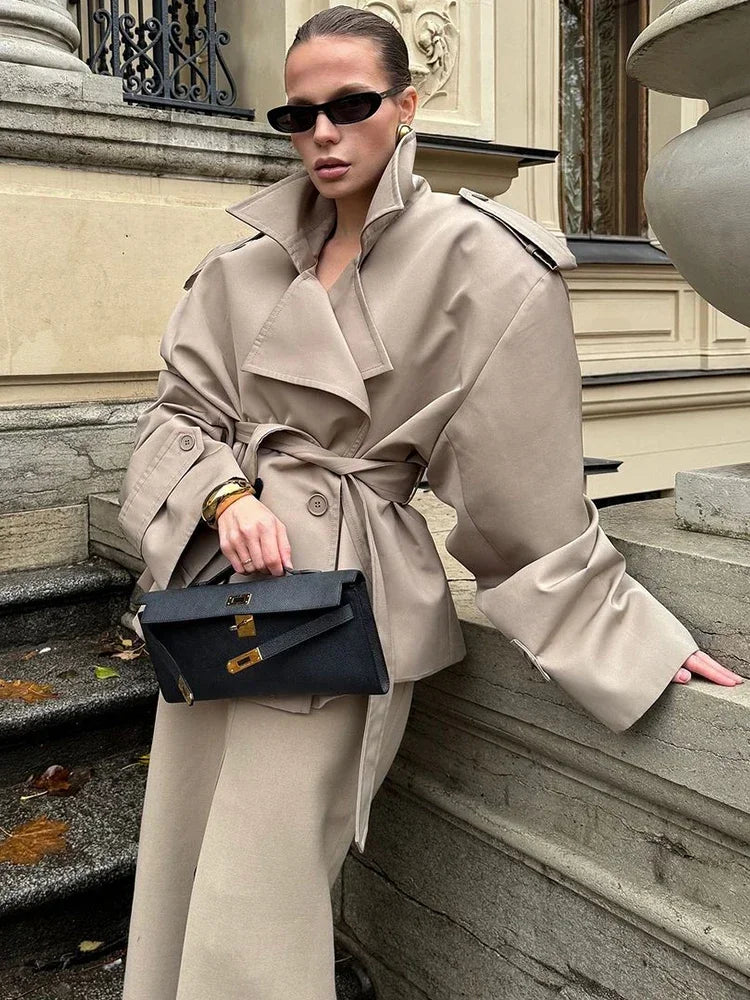 The Chelsea Cropped Trench Jacket from the Boss Energy at Lavishly Me