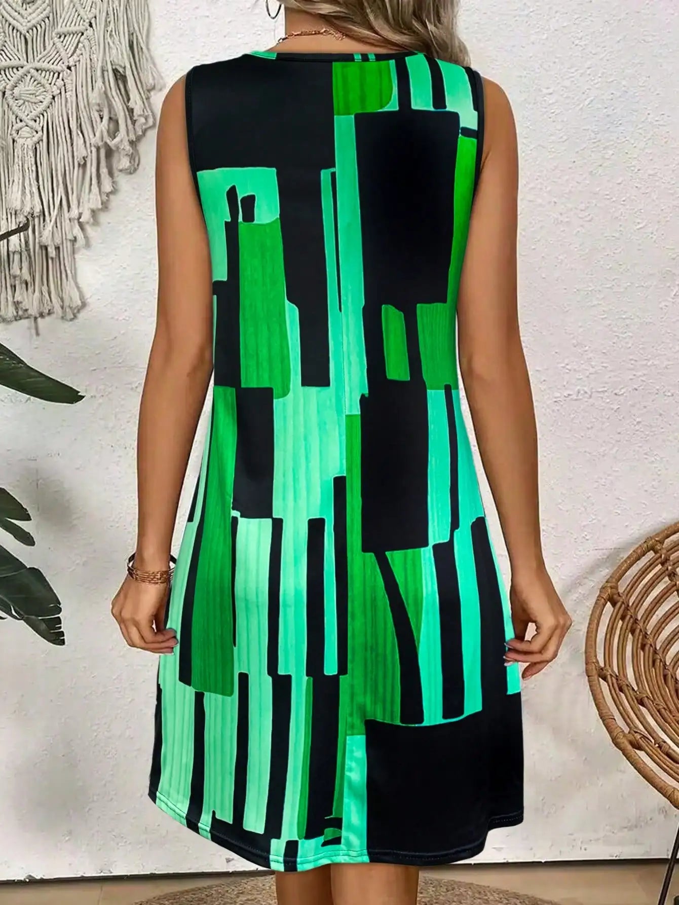 The Riviera Geo Midi Dress
