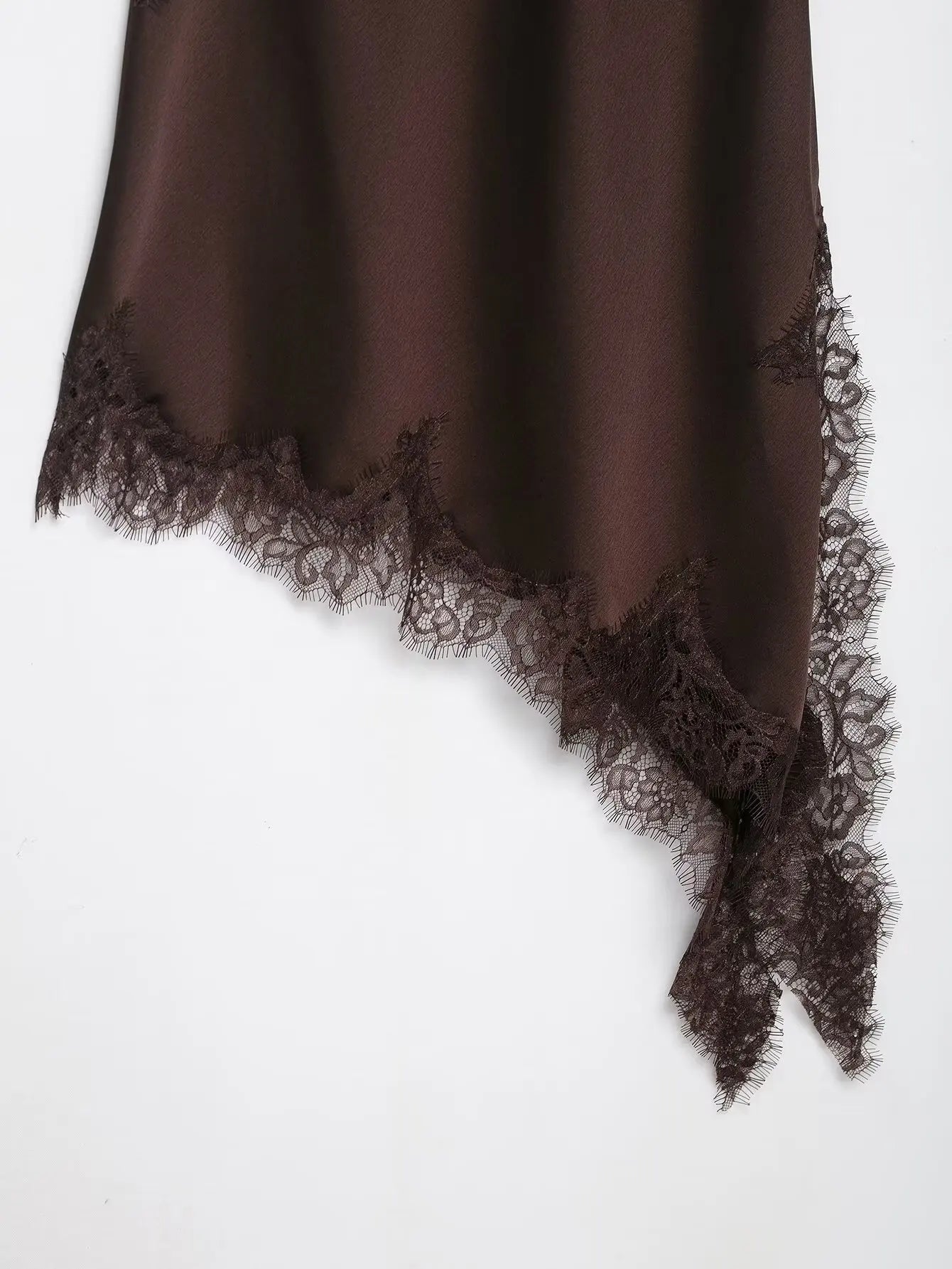 The Amélie Lace Satin Mini Dress