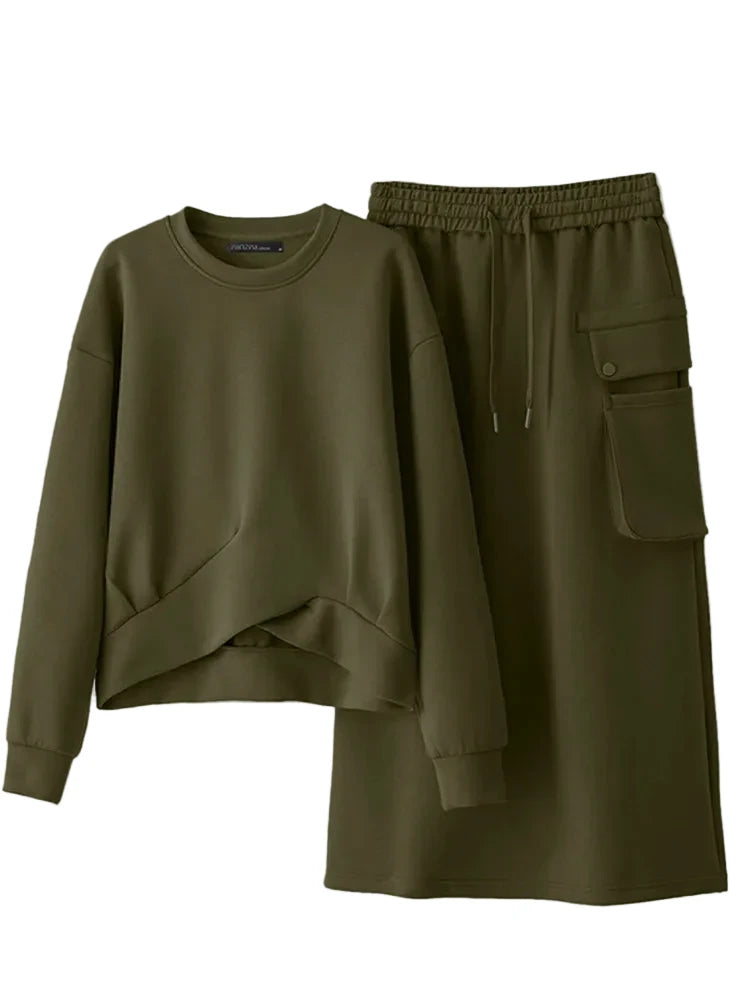 The Cyra Hooded Luxe Lounge Set