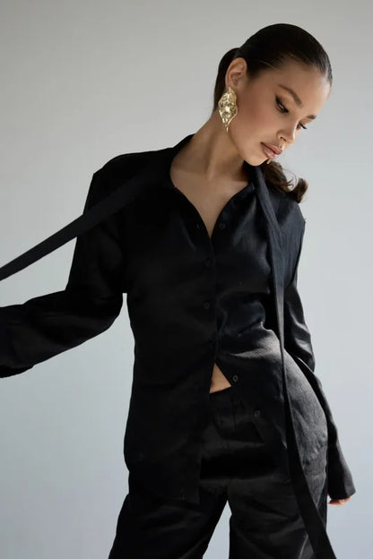 The Valencia Tie-Waist Blouse