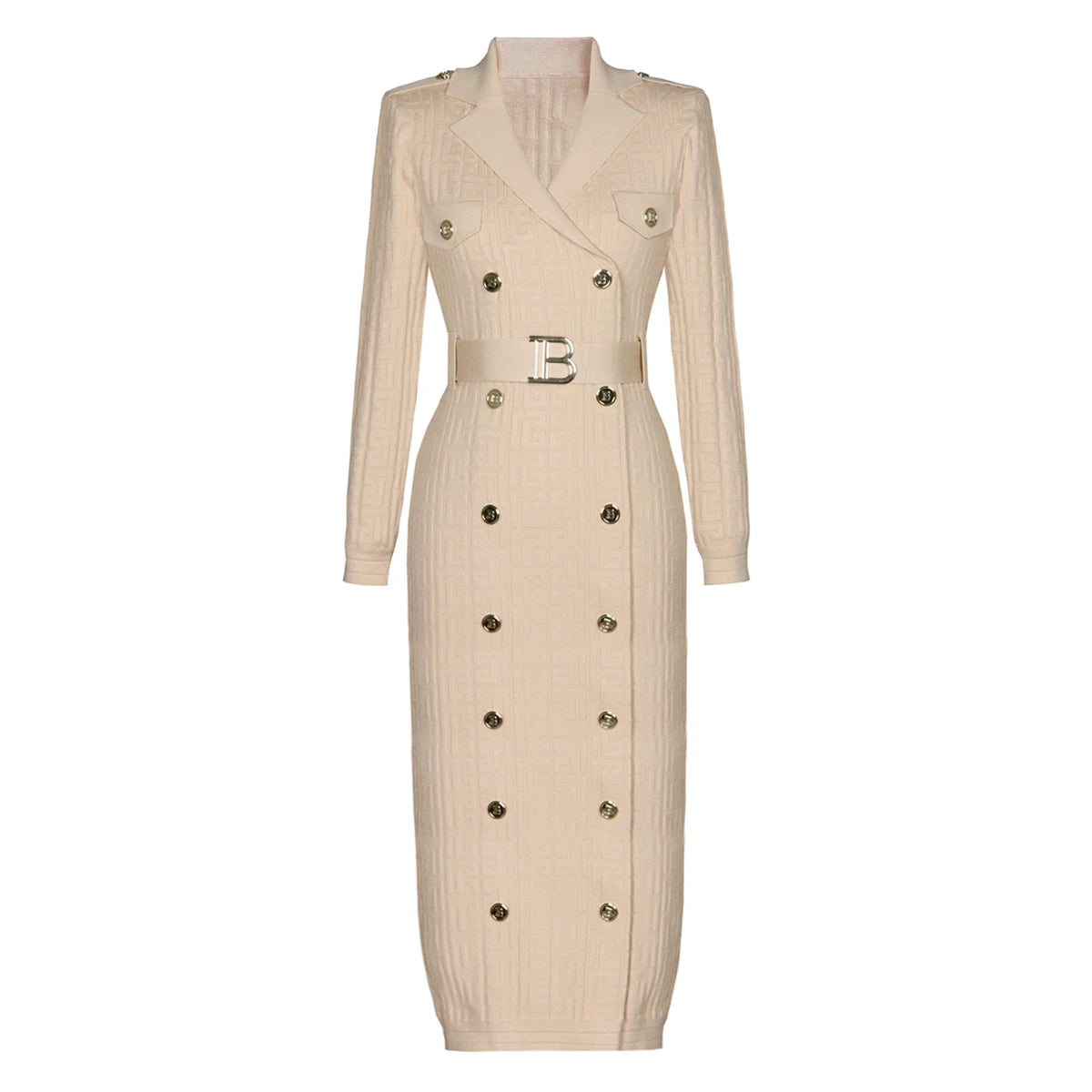 The Beaumont Double-Breasted Longline Dress from the Boss Energy at Lavishly Me