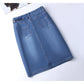 The Soho Split Denim Skirt