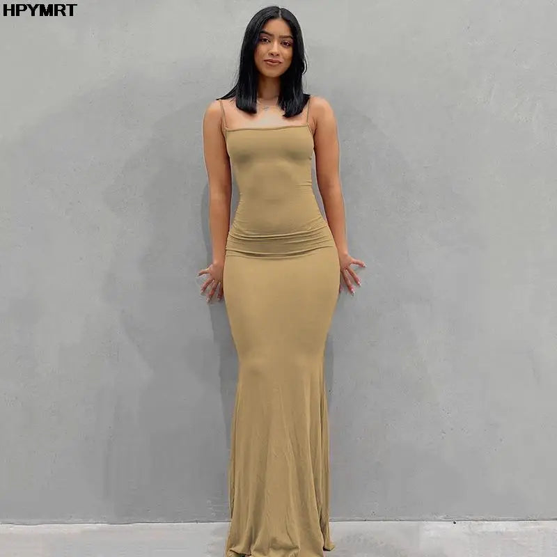 The Rosé Satin Slip Gown