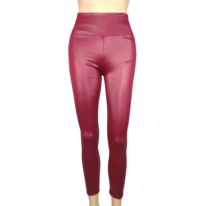 The Noir Stretch Leather Pants