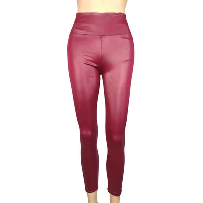 The Noir Stretch Leather Pants