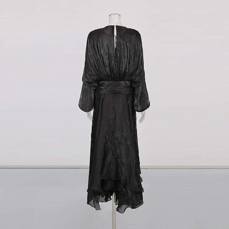 The Juliette Folded Lace-Up Dress