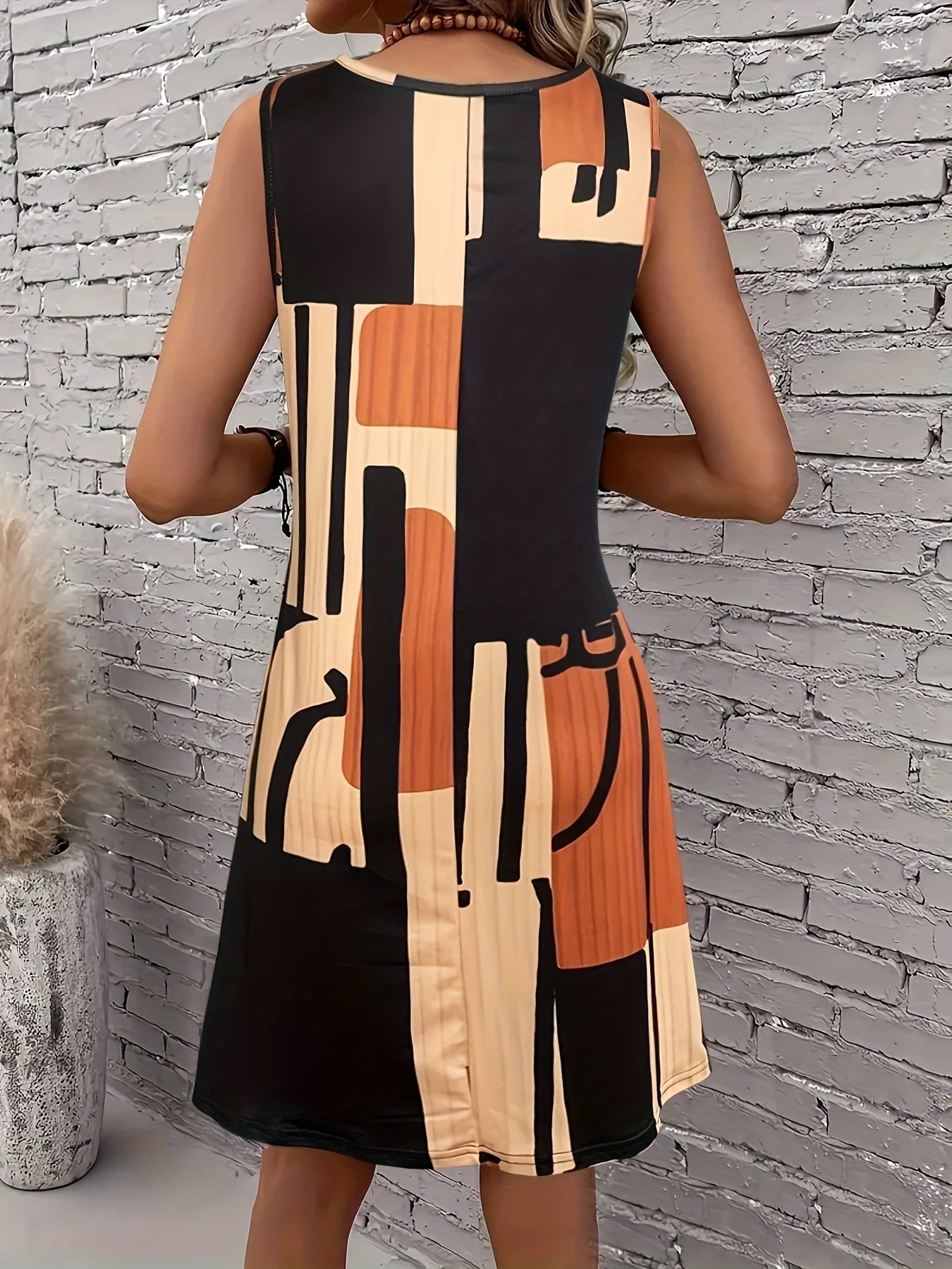 The Riviera Geo Midi Dress