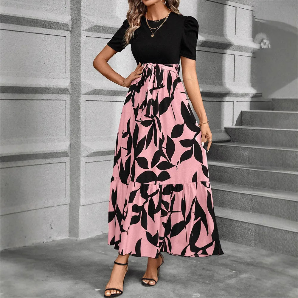 The Provence Floral Lace-Up Maxi Dress from the Boss Energy at Lavishly Me