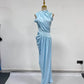The Emilia Pleated Column Dress from the Boss Energy at Lavishly Me