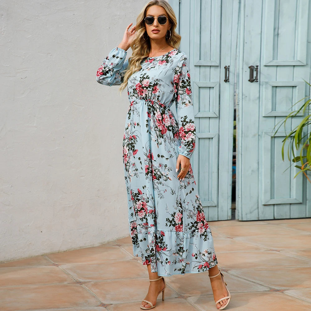 The Marisol Floral Chiffon Midi Dress in 2 | Lavishly Me