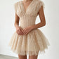 The Lumière Sequin Ruffle Mini Dress from the Celebration Edit at Lavishly Me