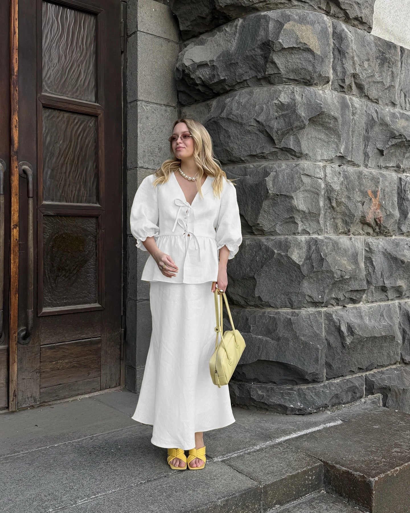 The Savannah Cotton Skirt Set