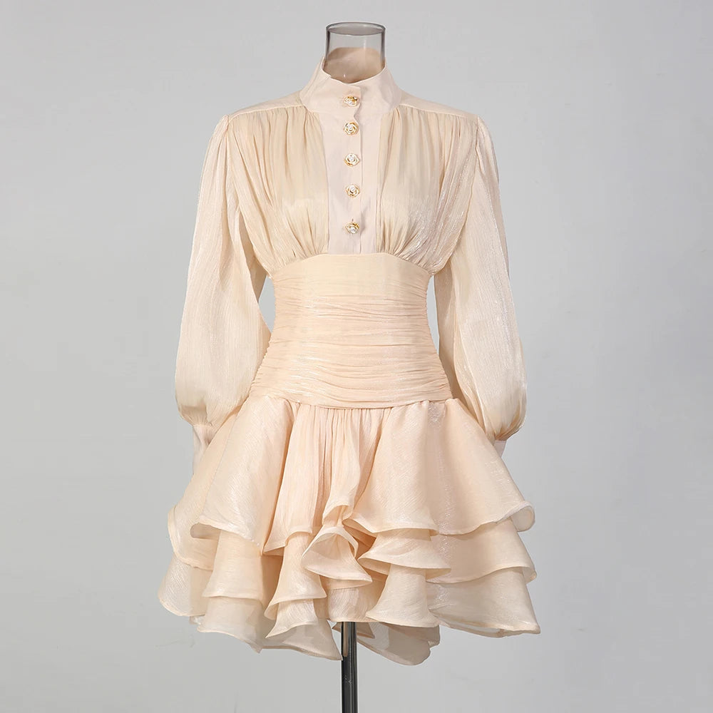 The Valentina French Pleated Dress in BLACK | Lavishly Me