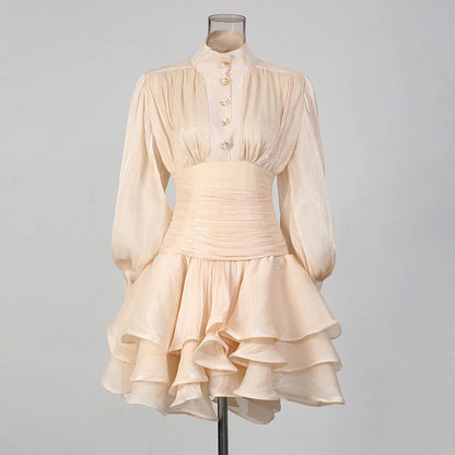 The Valentina French Pleated Dress in BLACK | Lavishly Me