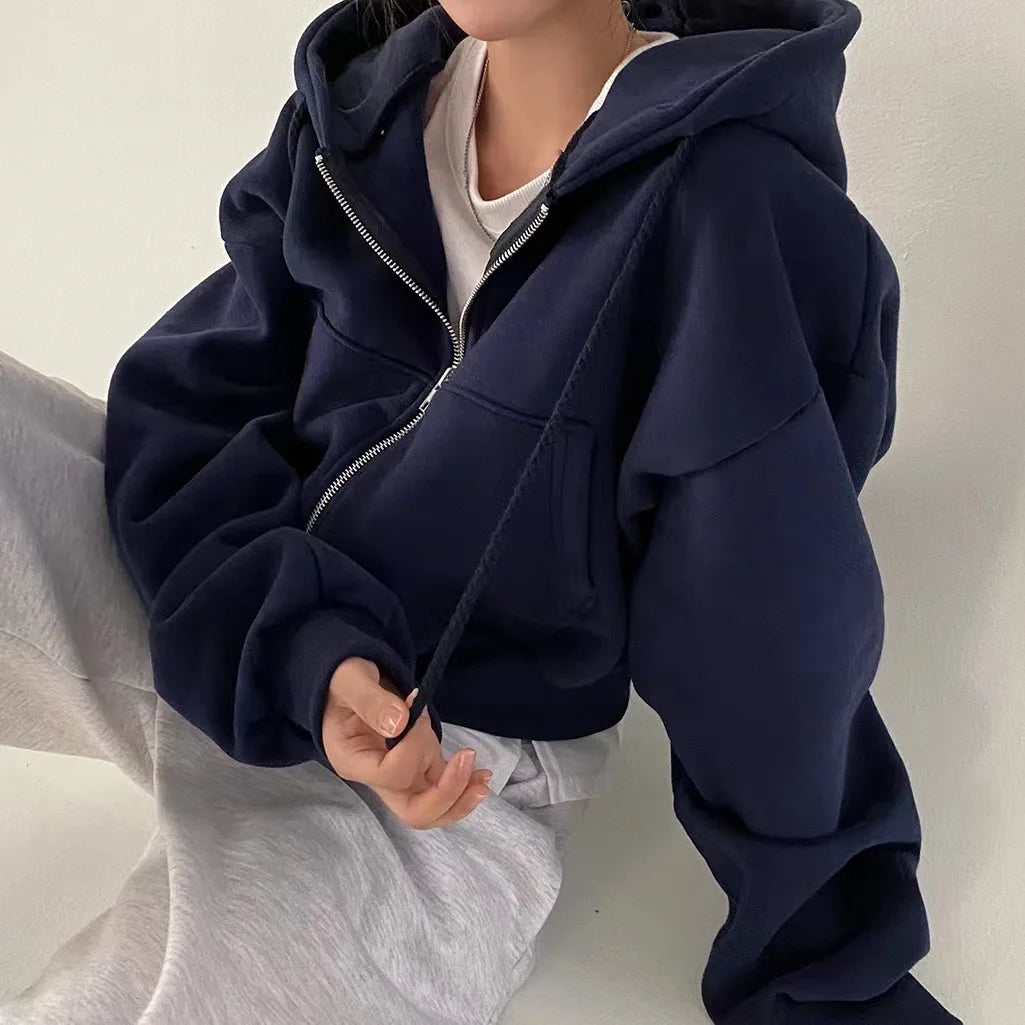 The Seoul Fleece-Lined Zip Hoodie from the Everyday Luxe at Lavishly Me