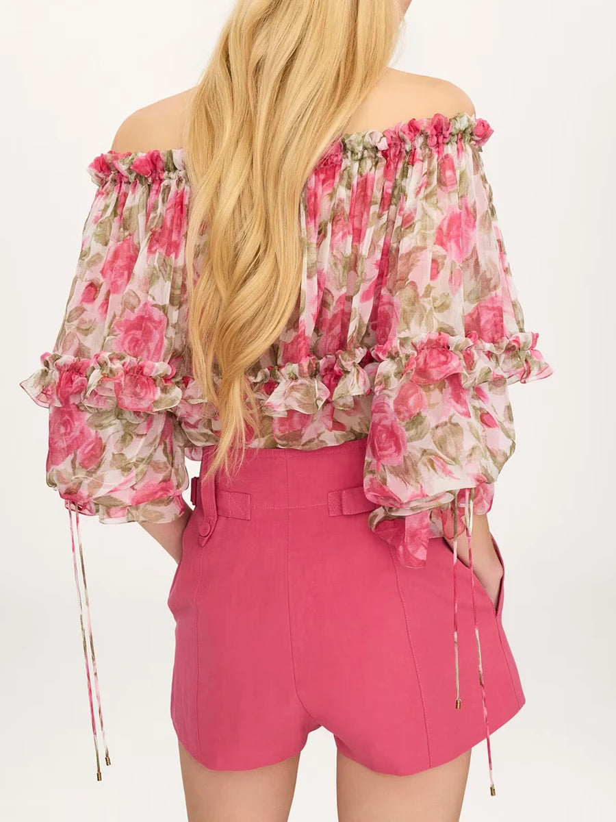 The Valencia Tiered Ruffle Blouse from the Soft & Sophisticated at Lavishly Me