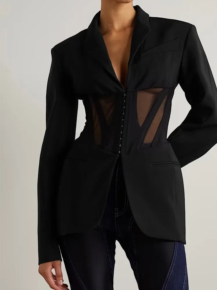 The Nocturne Mesh Blazer