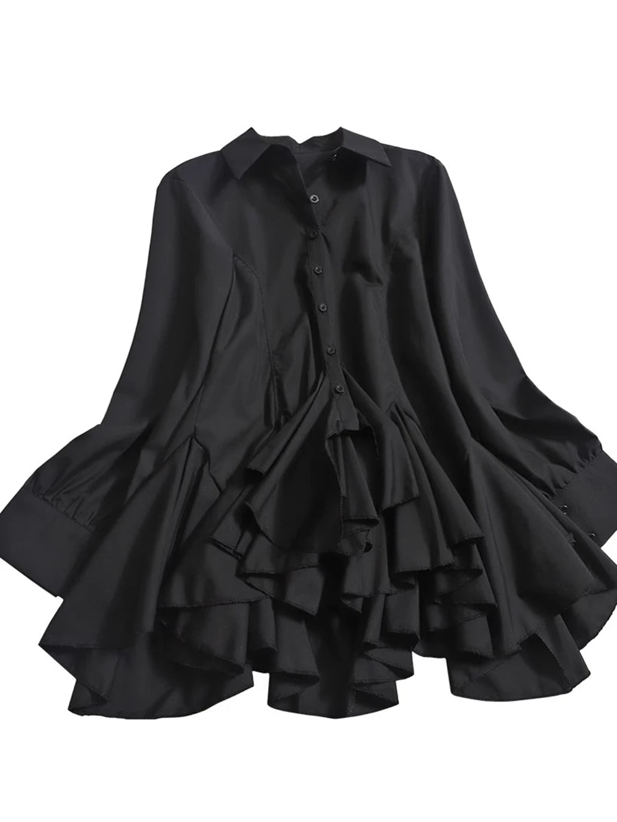 The Montclair Button-Front Tunic Blouse from the Soft & Sophisticated at Lavishly Me