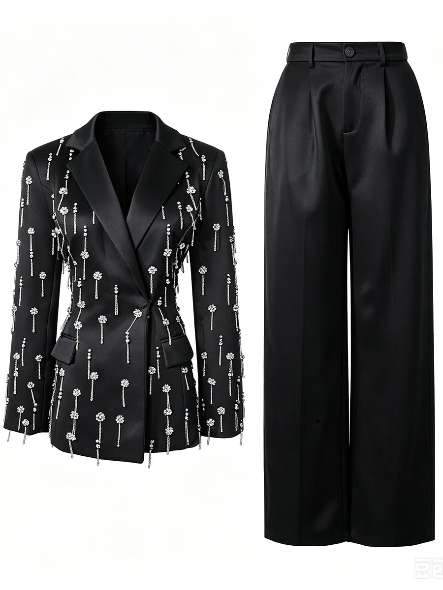 The Vivienne Embroidered Flares Two-Piece Set