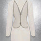 The Celestial Beaded Backless Blazer