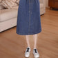 The Capri Button-Front Denim Dress