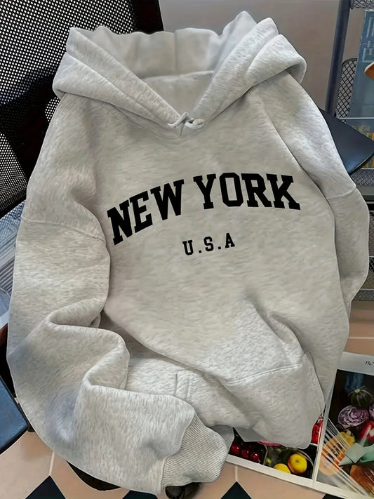 The Manhattan Relaxed Graphic Hoodie from the Everyday Luxe at Lavishly Me