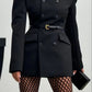 The Windsor Double-Breasted Longline Blazer from the Boss Energy at Lavishly Me