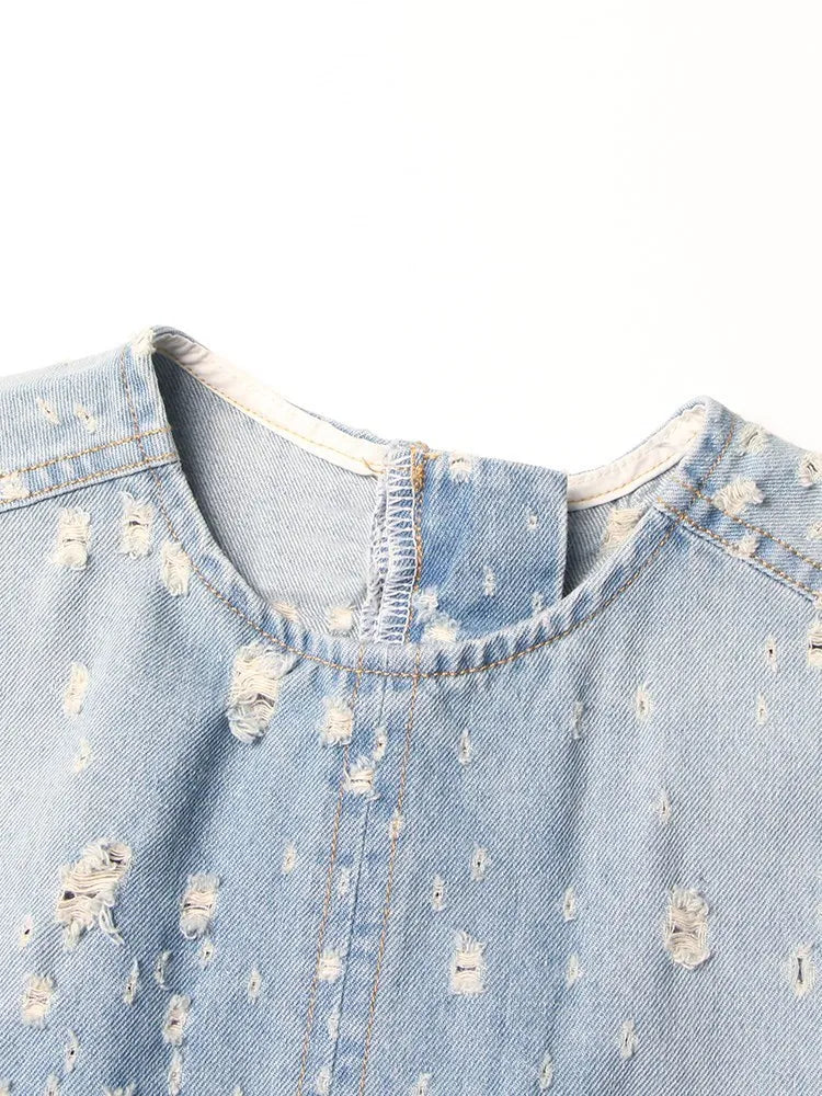 The Marlowe Cutout Denim Dress