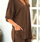 The Ease Short Lounge Set in Brown | Lavishly Me
