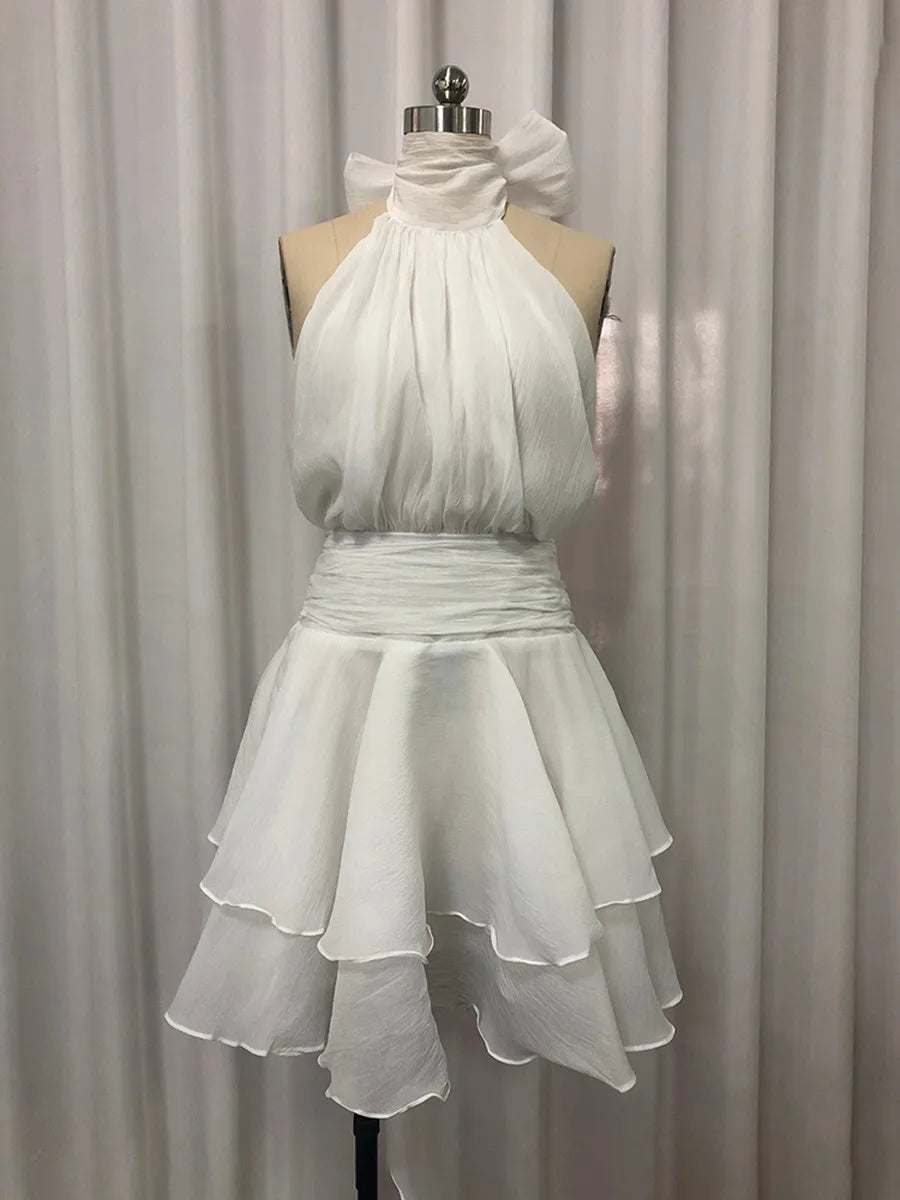 The Capri Backless Ruffle Dress from the Date Night Edit at Lavishly Me