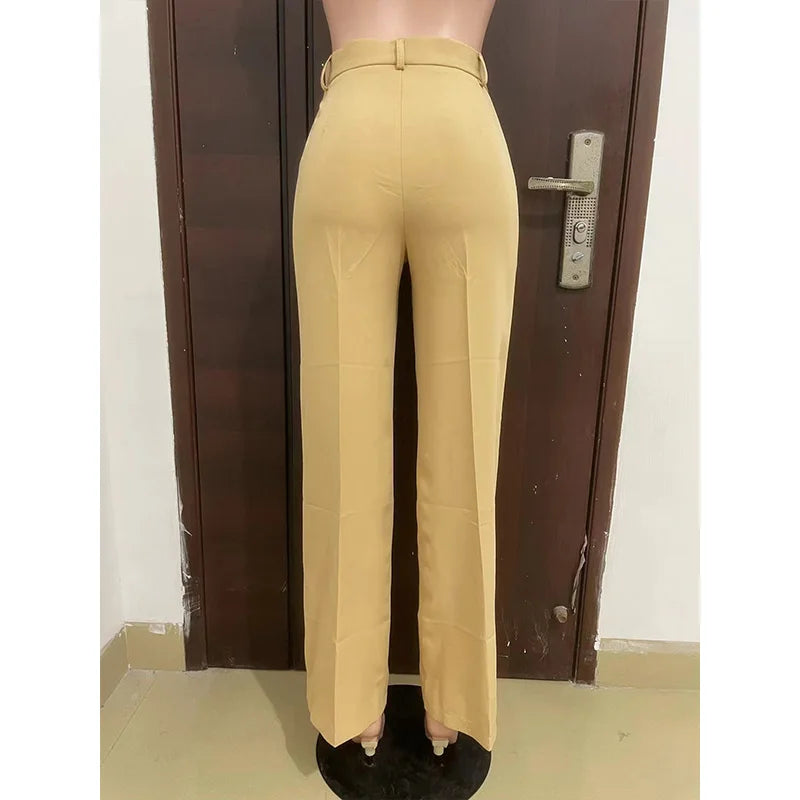 The Sterling Wide-Leg Dress Trousers from the Boss Energy at Lavishly Me