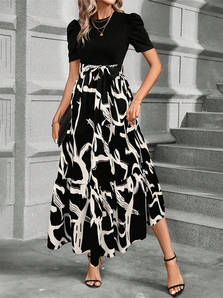 The Provence Floral Lace-Up Maxi Dress from the Boss Energy at Lavishly Me